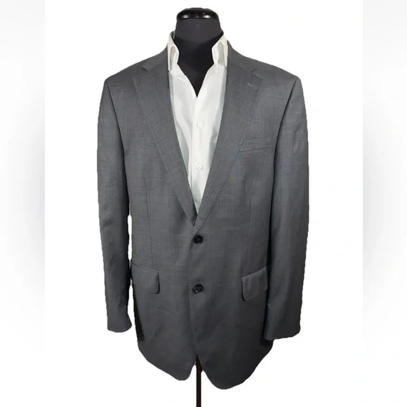 LNWOT RECENT PETER MILLAR MID GRAY WOOL SUIT SZ 42L 37X33 MINT